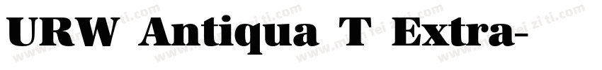 URW Antiqua T Extra字体转换